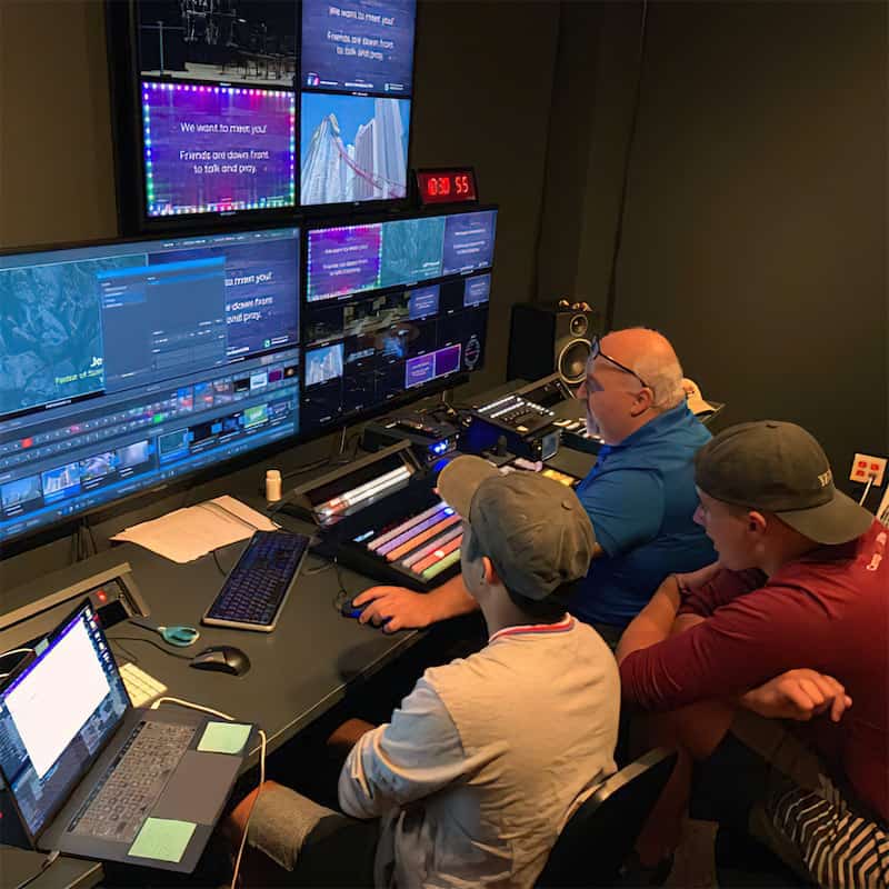 John Powell Training at Video Switcher on location at Parkside Church.